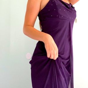 Long purple dress